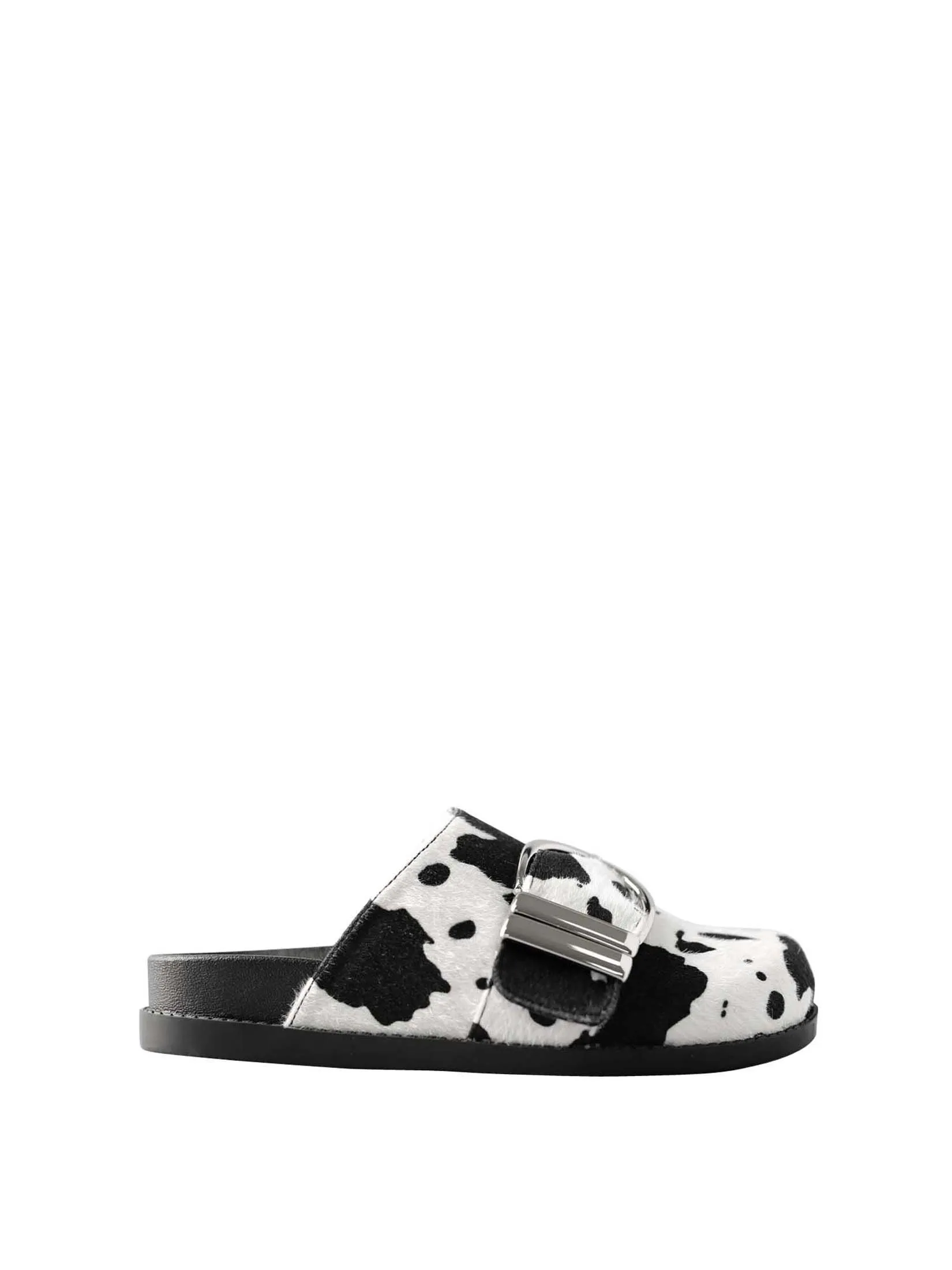 VILLAINS SF MARBLE Women's Flat Sandals BLACK