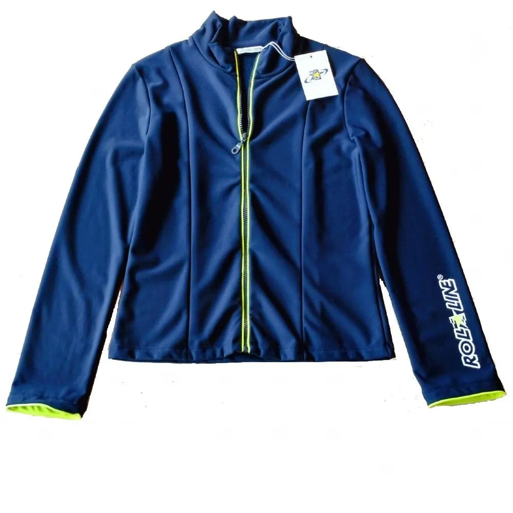 ROLL-LINE T.M. Long Sleeve Jacket for Women in Blue and Green lines