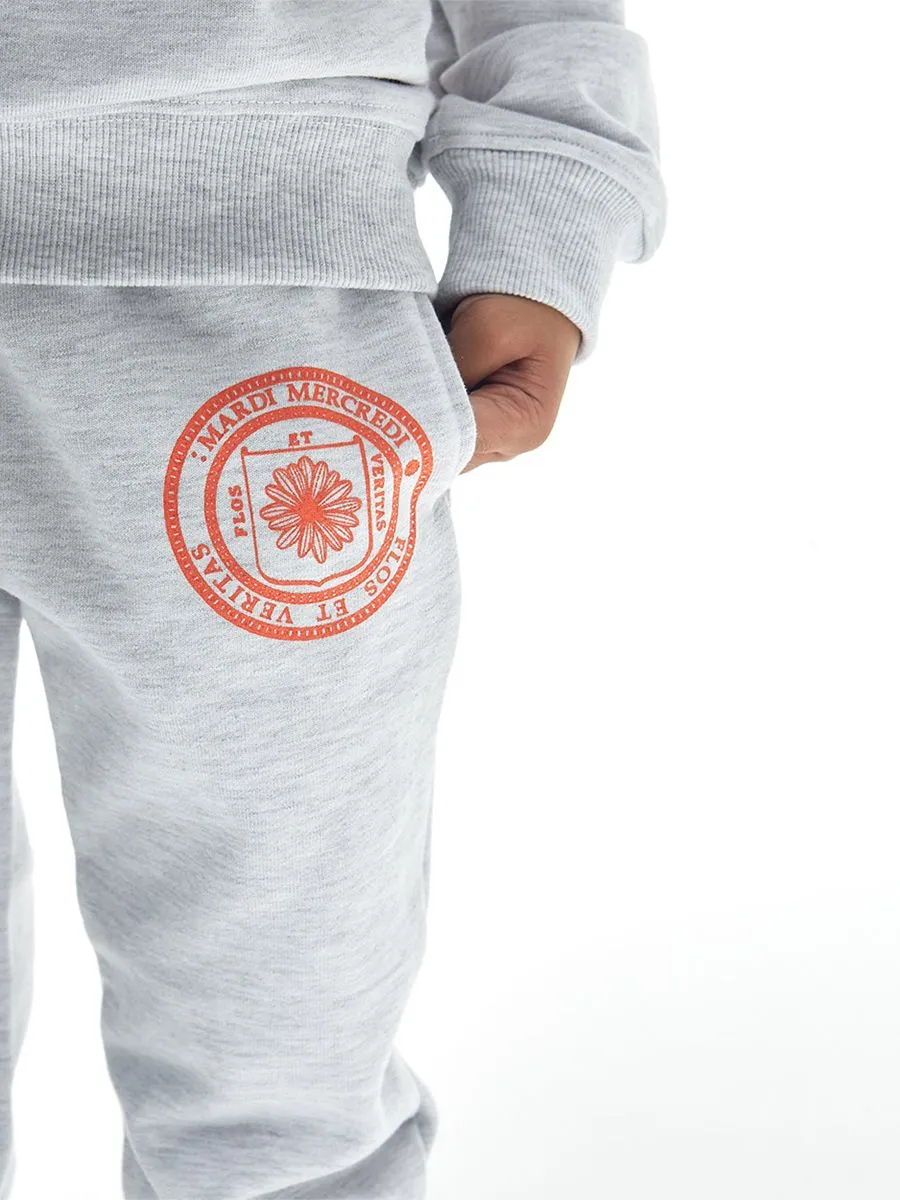 MARDI MERCREDI LES PETITS Sweat Pants Original Univ Heather Orange