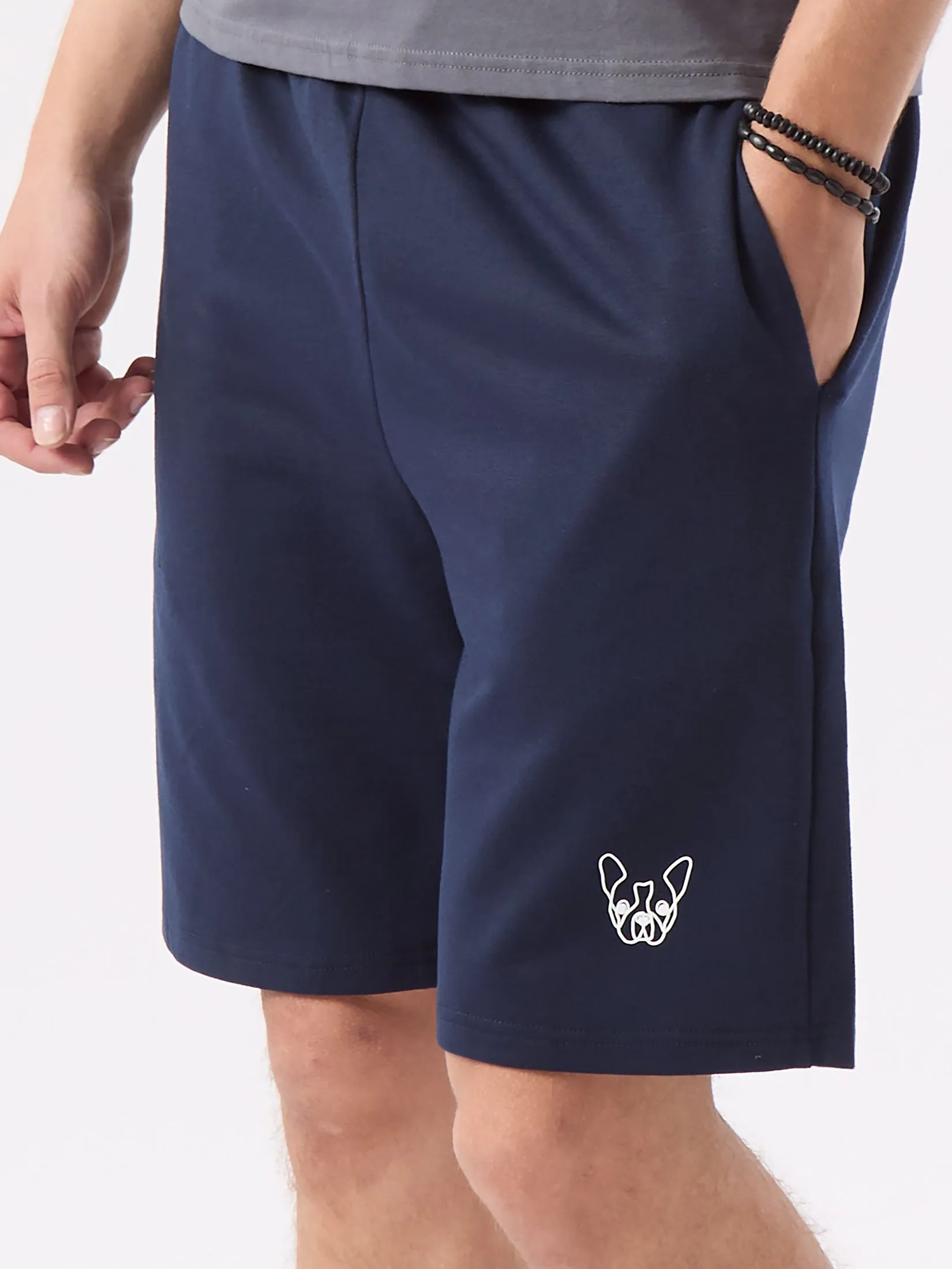 ESP Frenchie  Sweatshorts Men Navy Blue