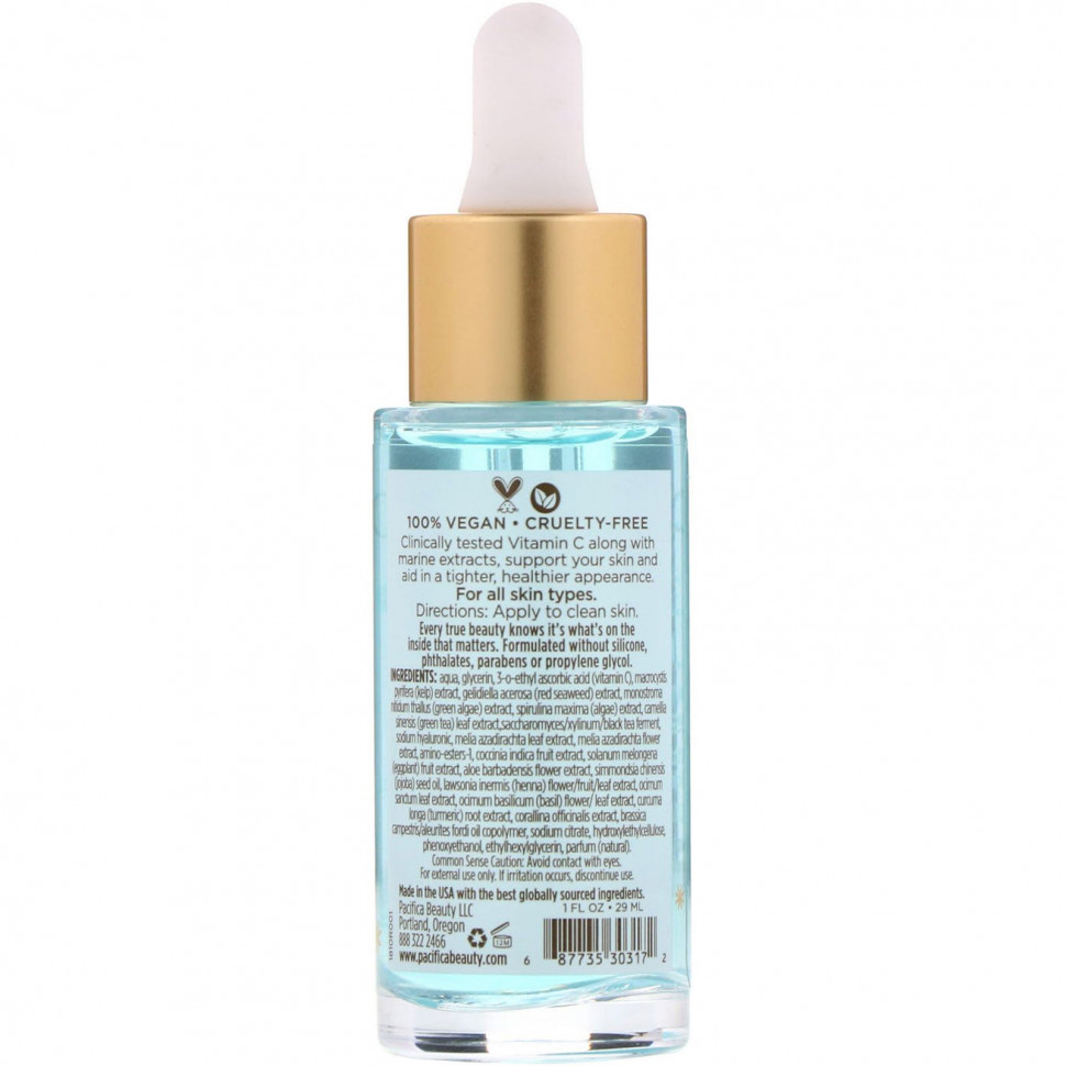 Pacifica, Sea & C Love, сыворотка с витамином C, 29 мл