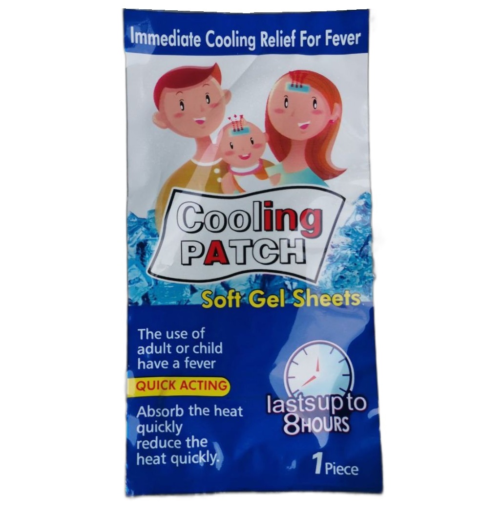 Охлаждающий гелевый патч пластырь от температуры для детей и взрослых
