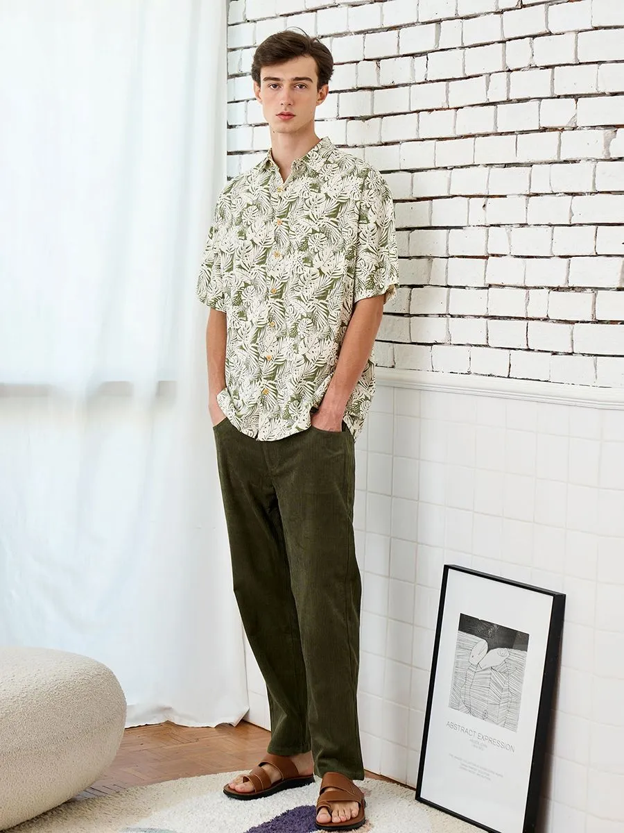 OASIS Men's Short sleeve Shirt Green