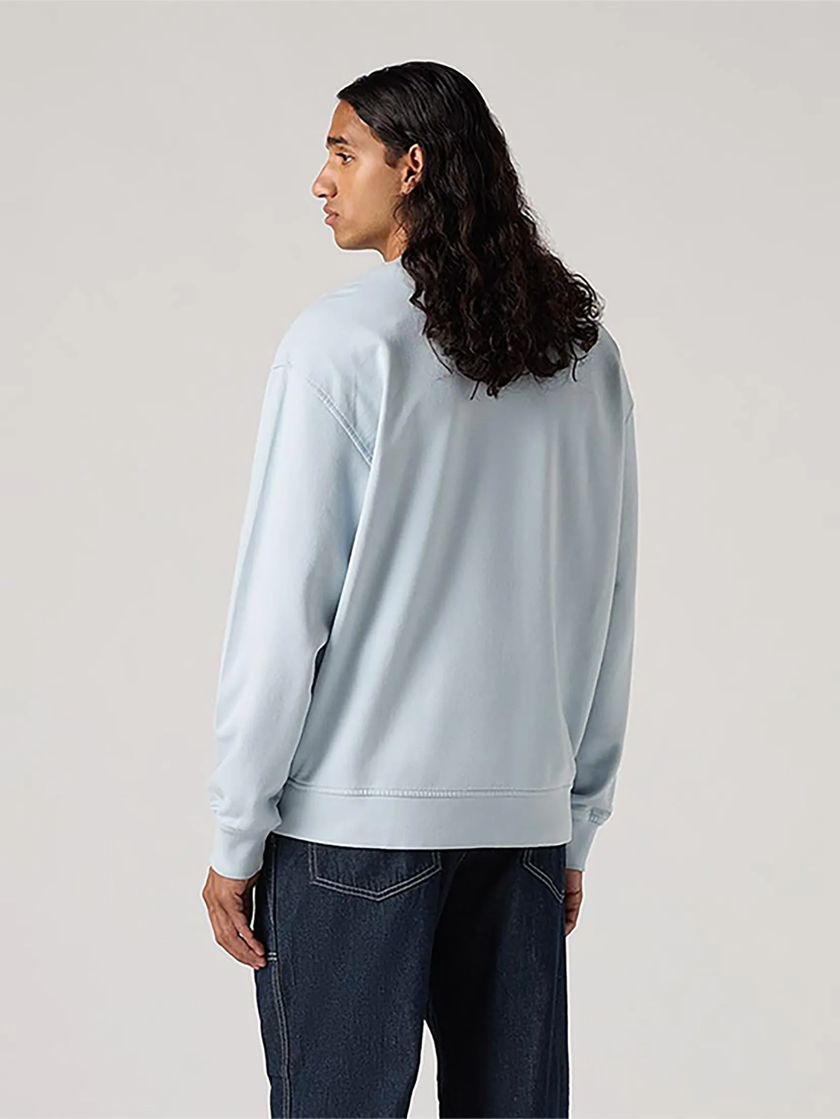 LEVI'S Men's Seasonal Crewneck Sweatshirt Blue