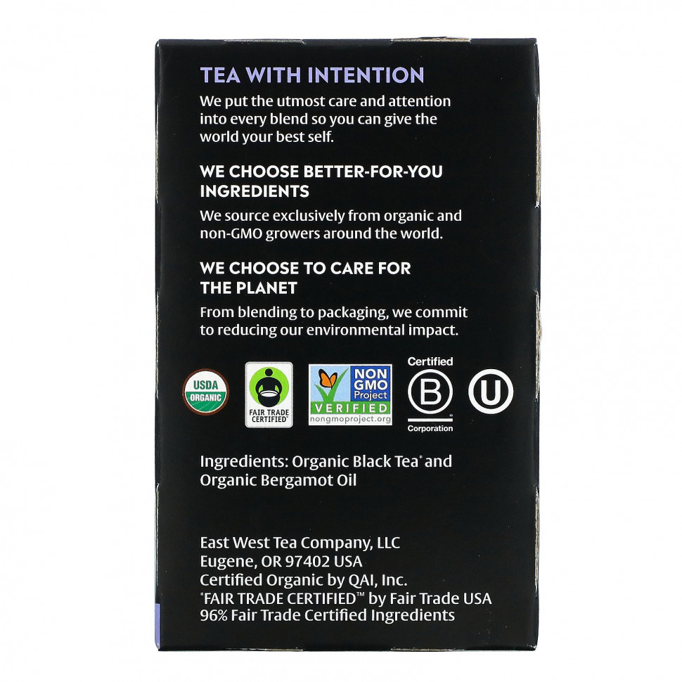 Choice Organic Teas, Black Tea, Organic Earl Grey, 16 Tea Bags, 1.12 oz (32 g)