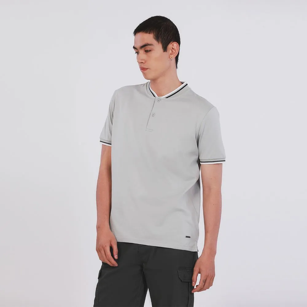 JOHN HENRY Men's Polo (Slim Fit) ESSENTIALS Grey