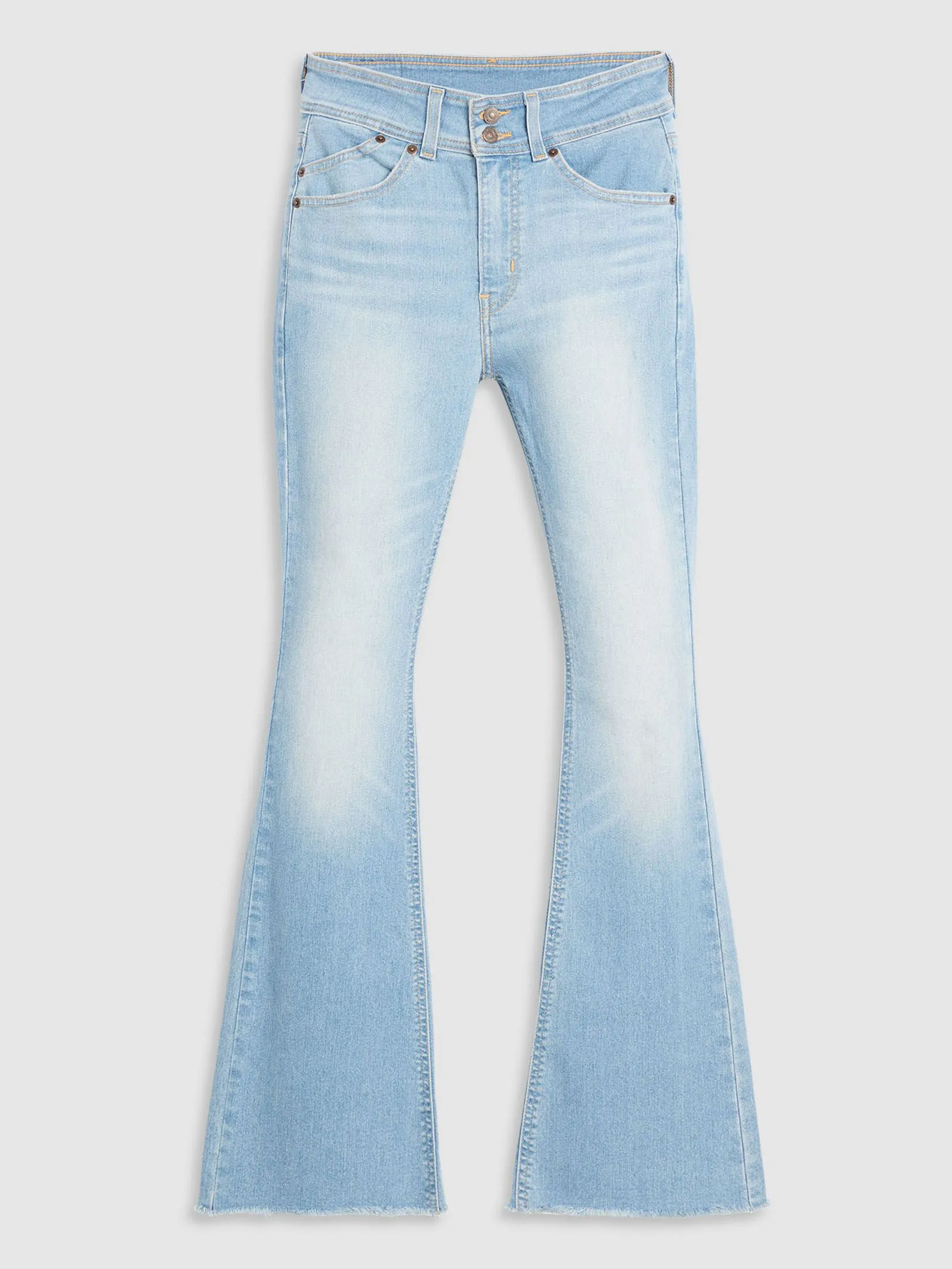 LEVI'S Women's Retro 726 High-Rise Flare Jeans Light Blue