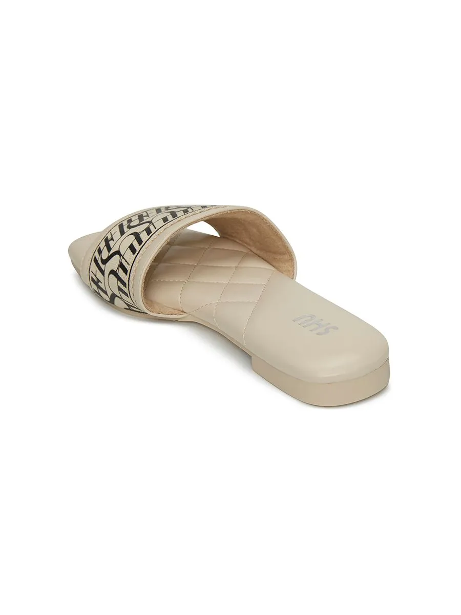SHU WOMEN- PALETTE SOFT SIGNET ON CANVAS ORIGINAL SANDALS-WHITE CHOC
