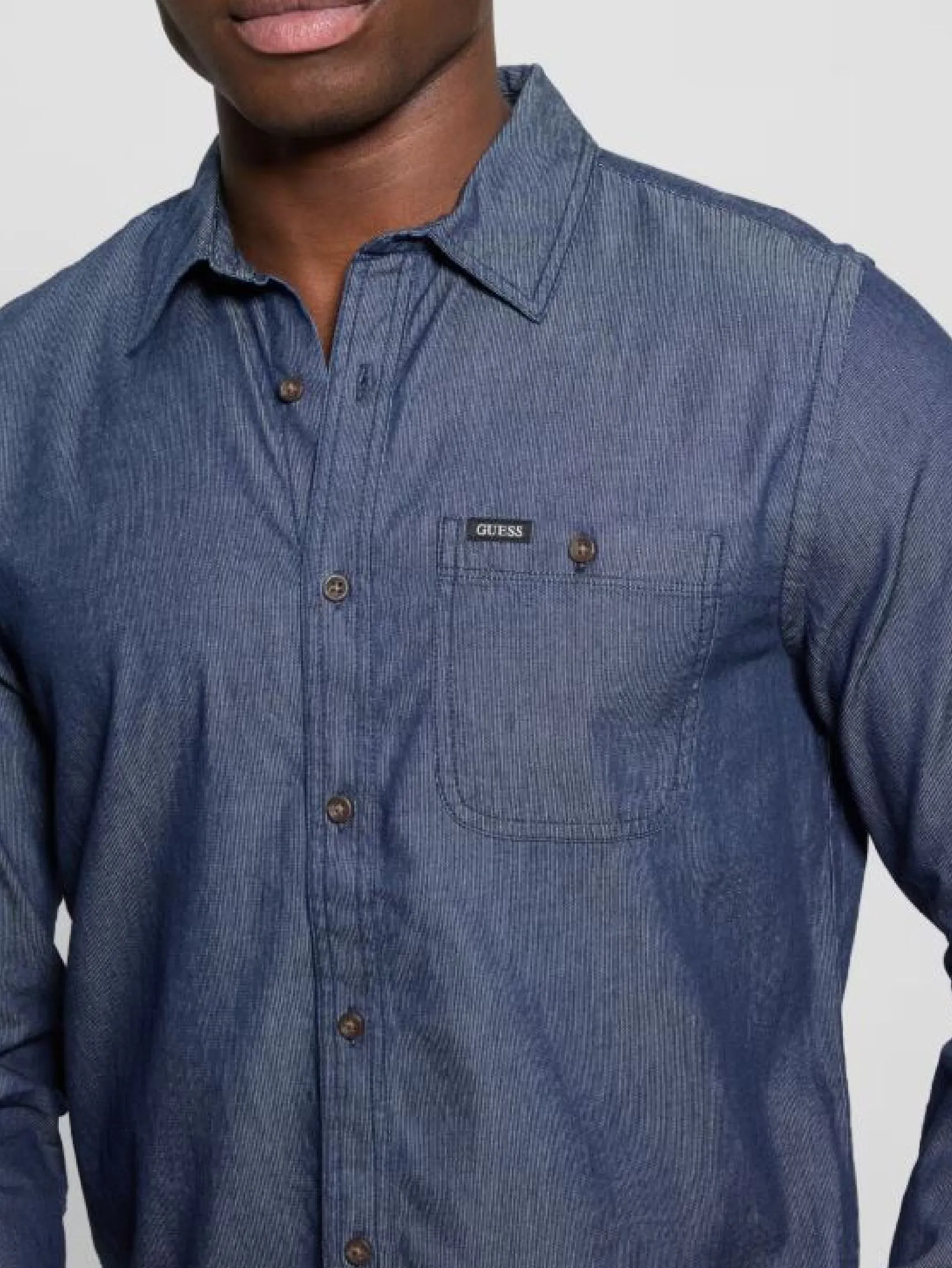 GUESS GUESS MEN  SHIRT  M5GH13D5NN0  -  Denim