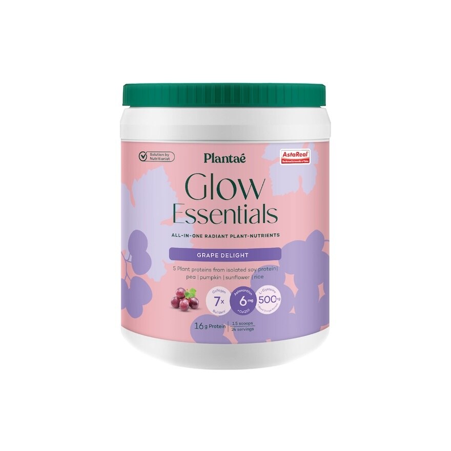 Plantae Plant Protein Glow Essentials Grape Delight 600 g.