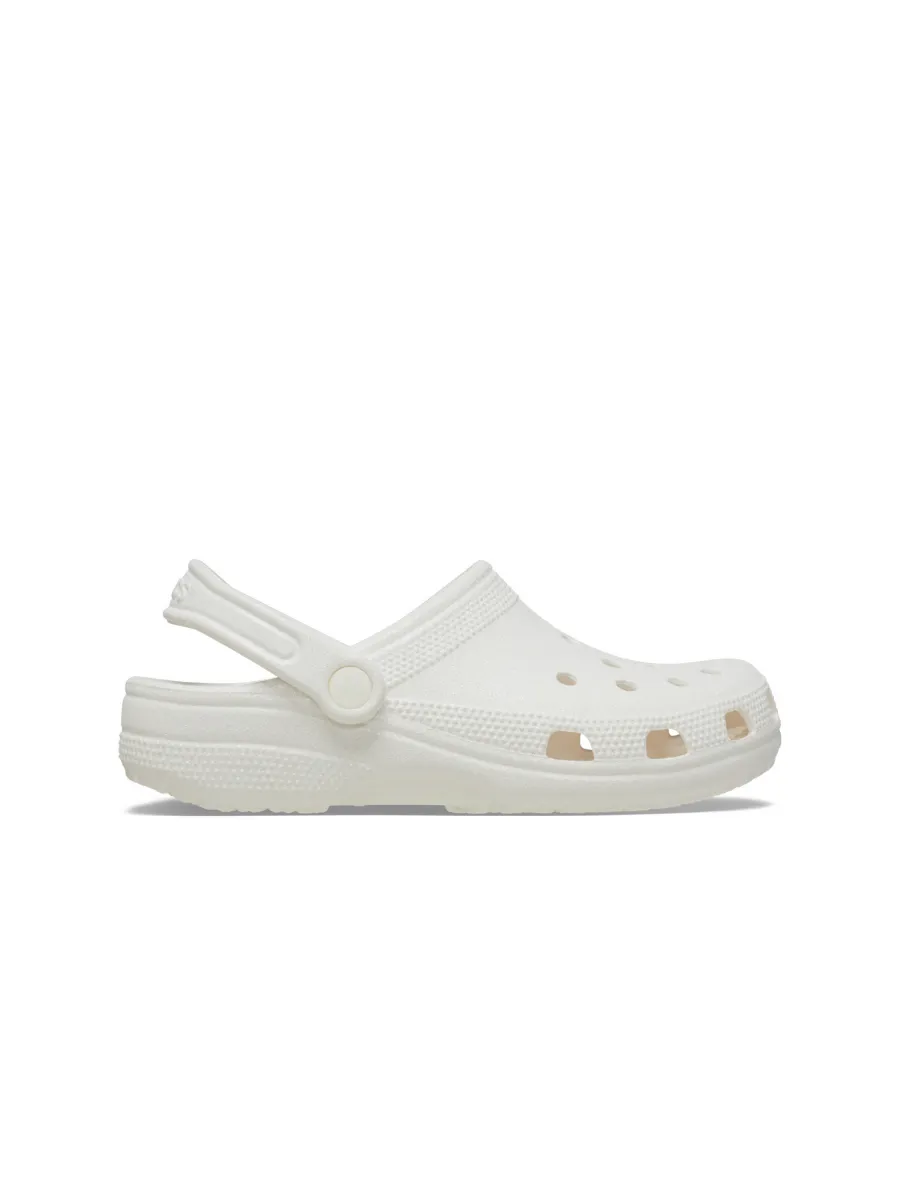 CROCS UNISEX CLASSIC GLITTER CLOG - WHITE