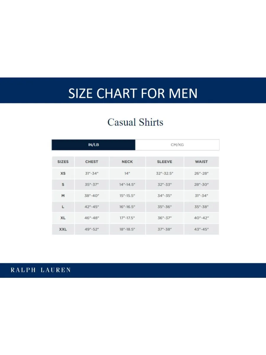 POLO RALPH LAUREN Men Shirt-Custom Fit Garment-Dyed Oxford Shirt-Medium Beige-260