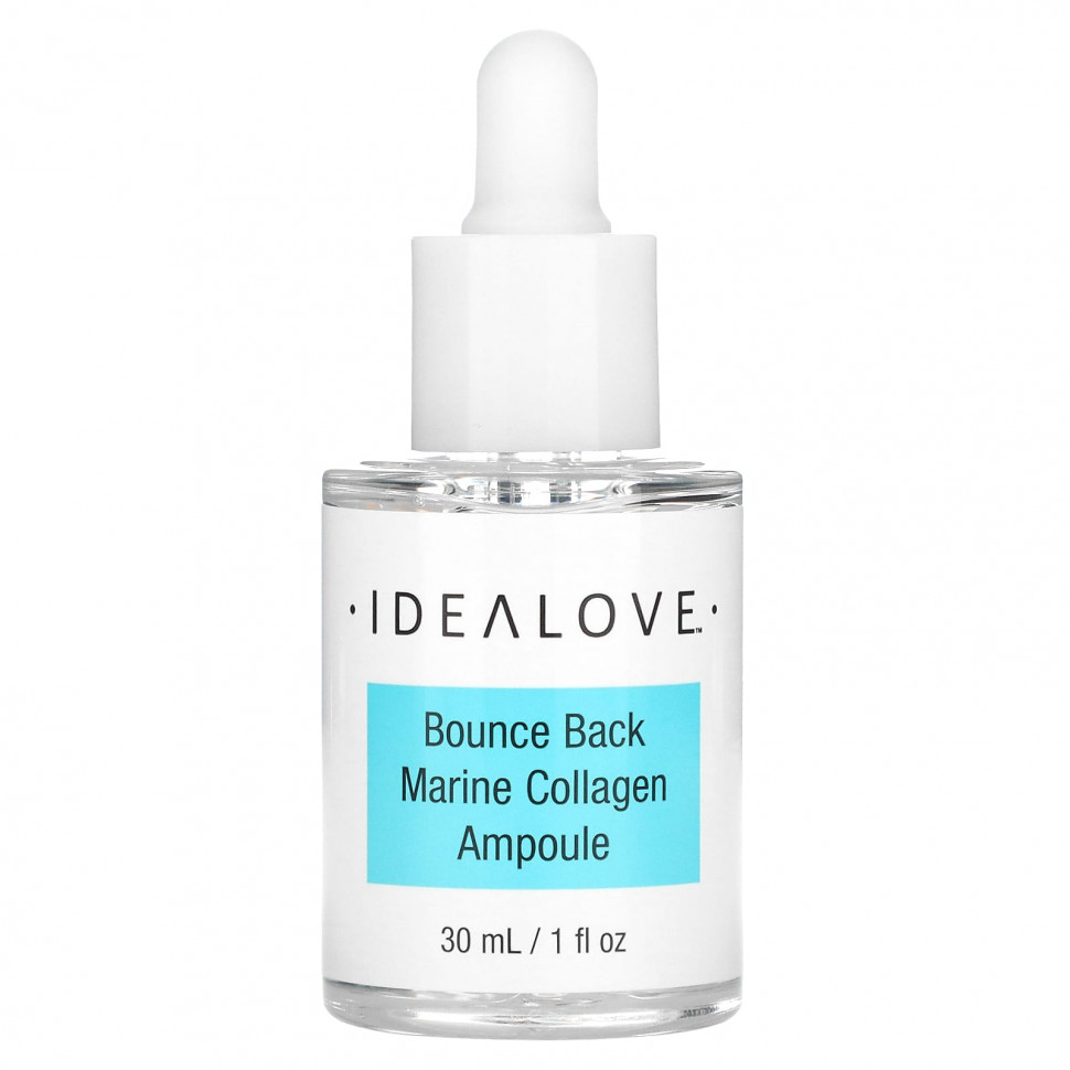 Idealove, Bounce Back, Marine Collagen Ampoule, сыворотка с морским коллагеном, 30 мл (1 жидк. унция)