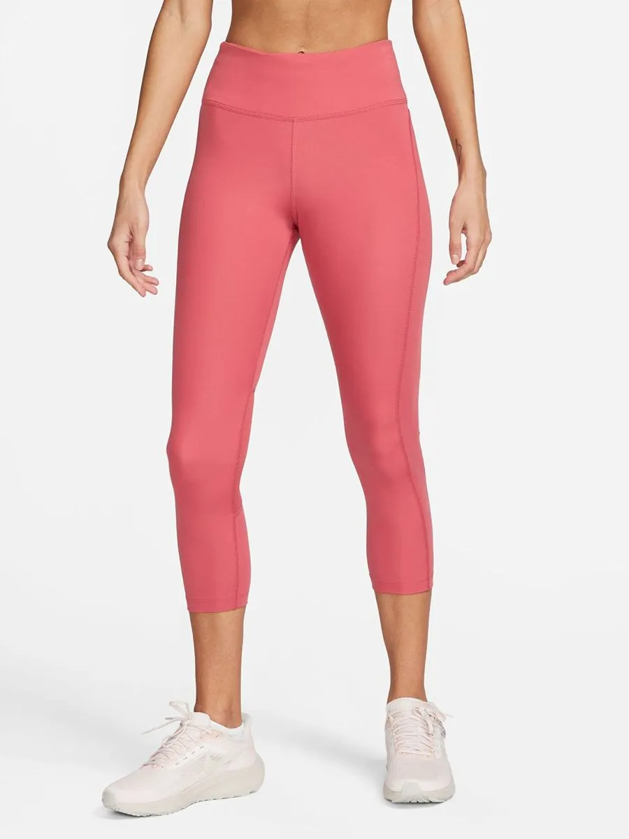 NIKE Women Mid-Rise Crop Running Leggings Fast CZ9239-655