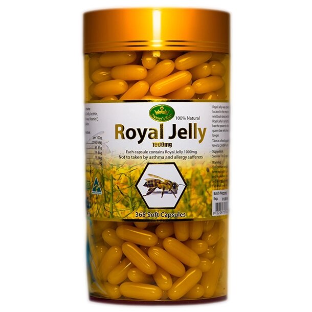Маточное молочко в капсулах Royal Jelly King 1000 мг., 365 капсул, Австралия
