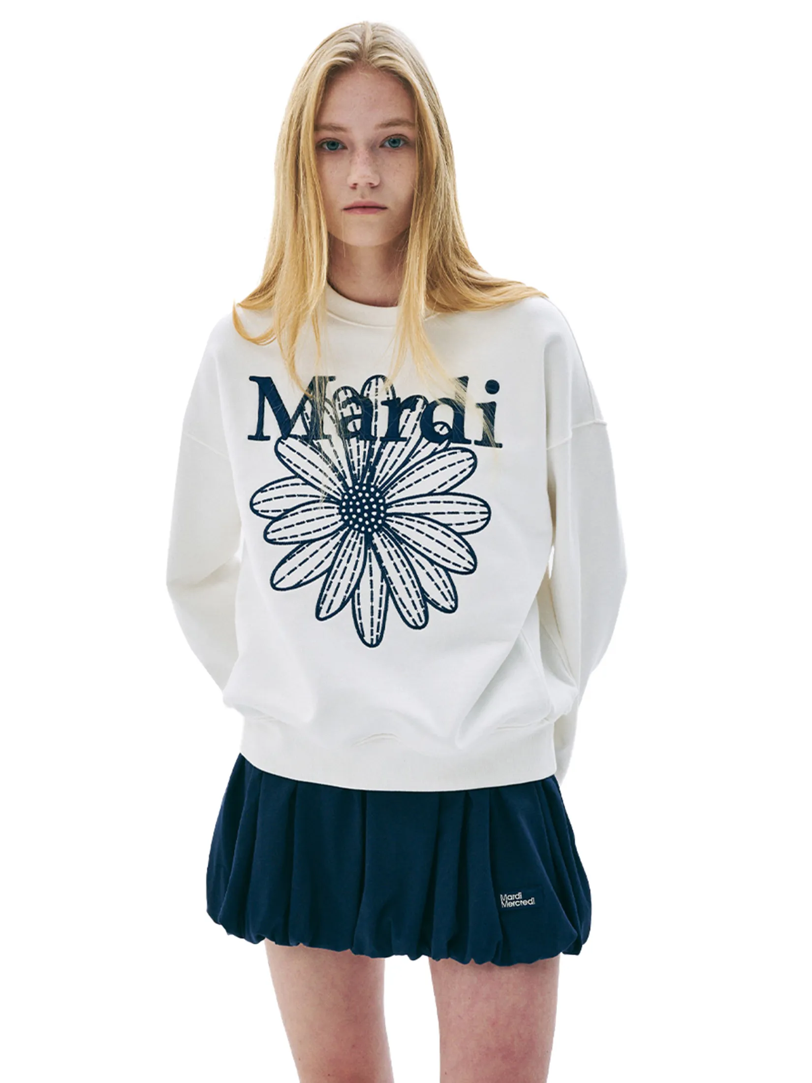 MARDI MERCREDI Volume Mini Skirt Navy F