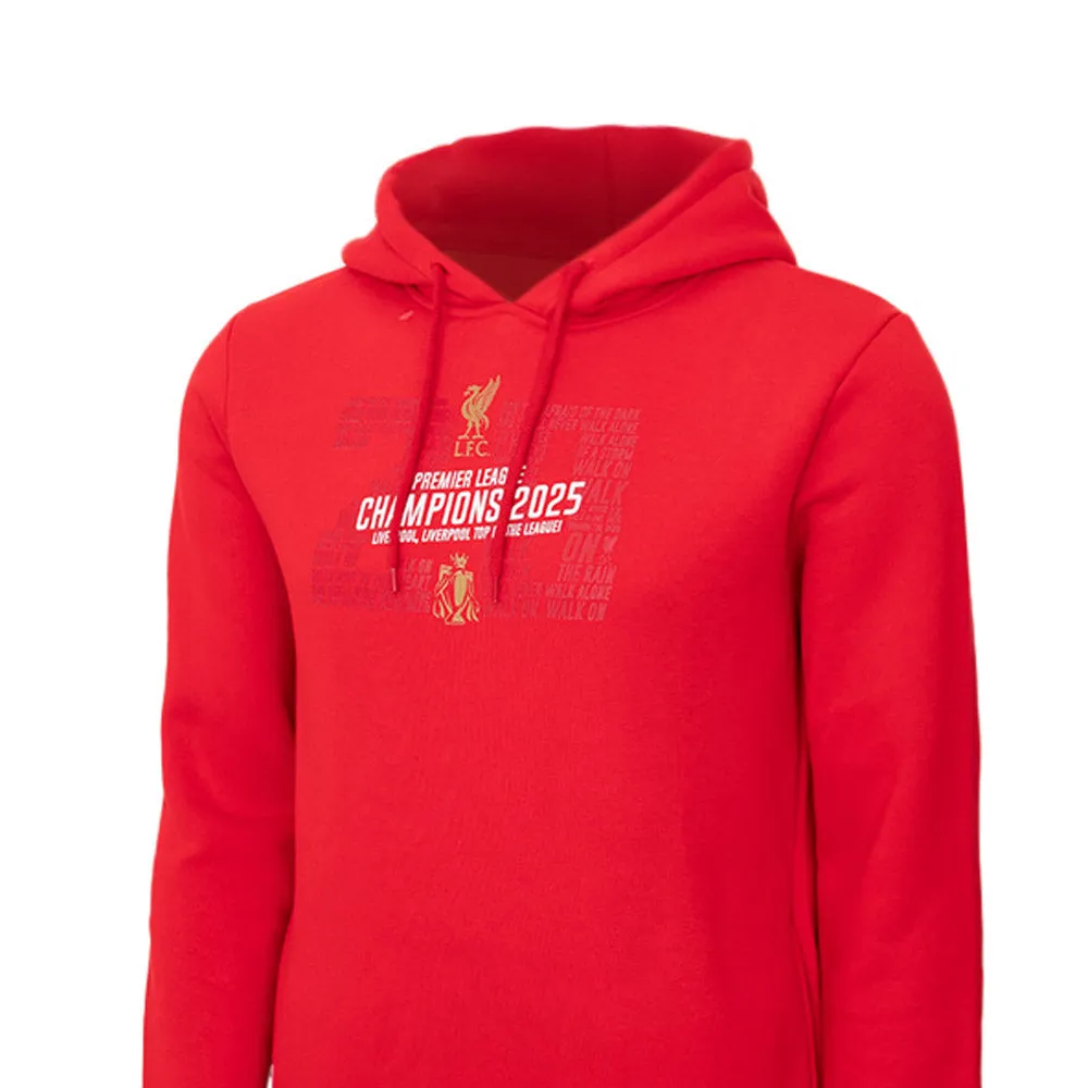 LIVERPOOL FOOTBALL CLUB EPL Champions 2024/25 Men Hoodie Red - LF068AP658ENTH
