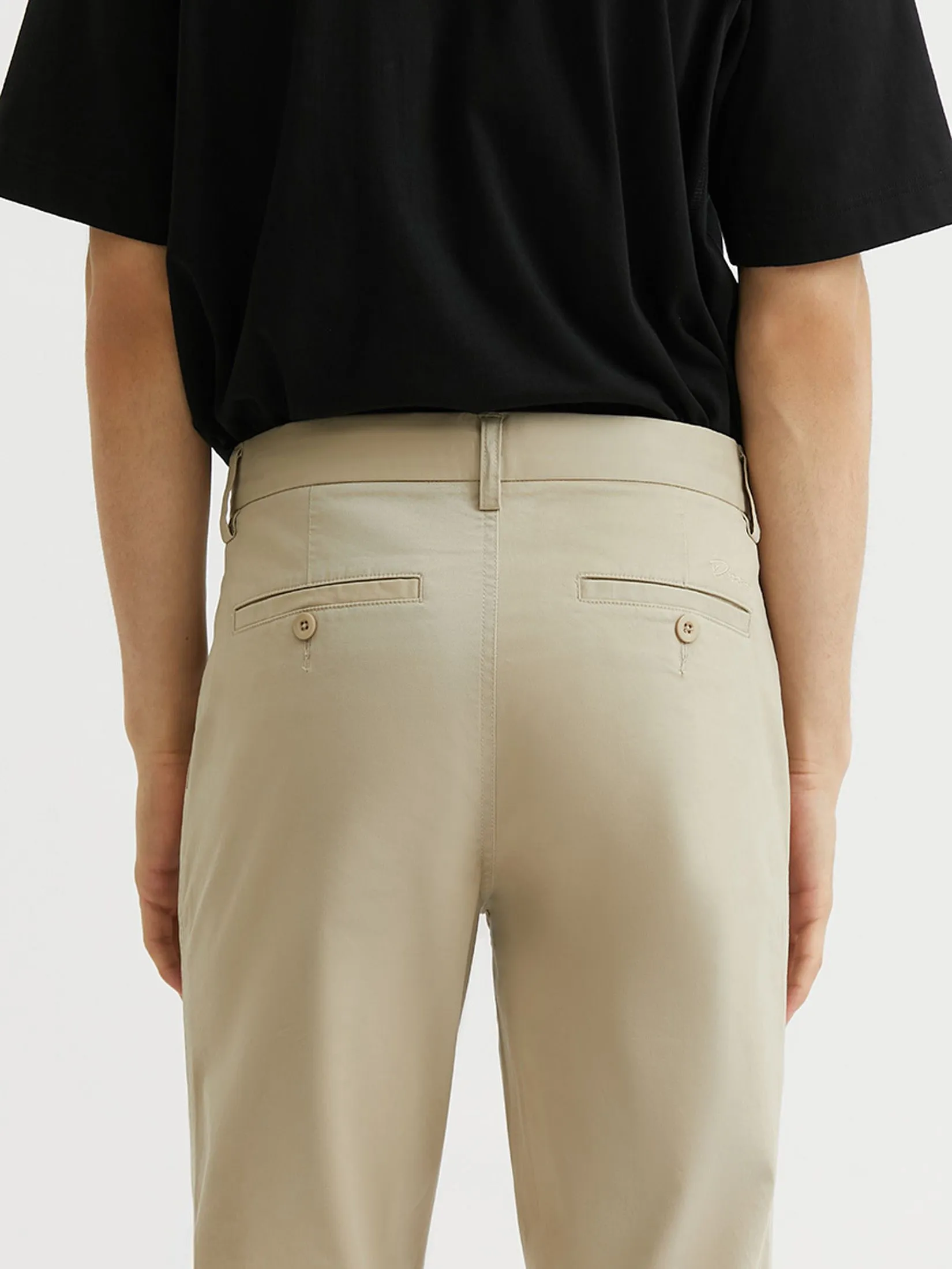 DAPPER DAPPER Everyday Stretch Chino Pants Cream