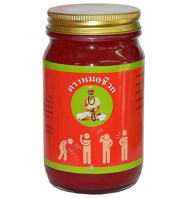 Тайский красный бальзам Dr. Mho Shee 50, 100 или 200 гр