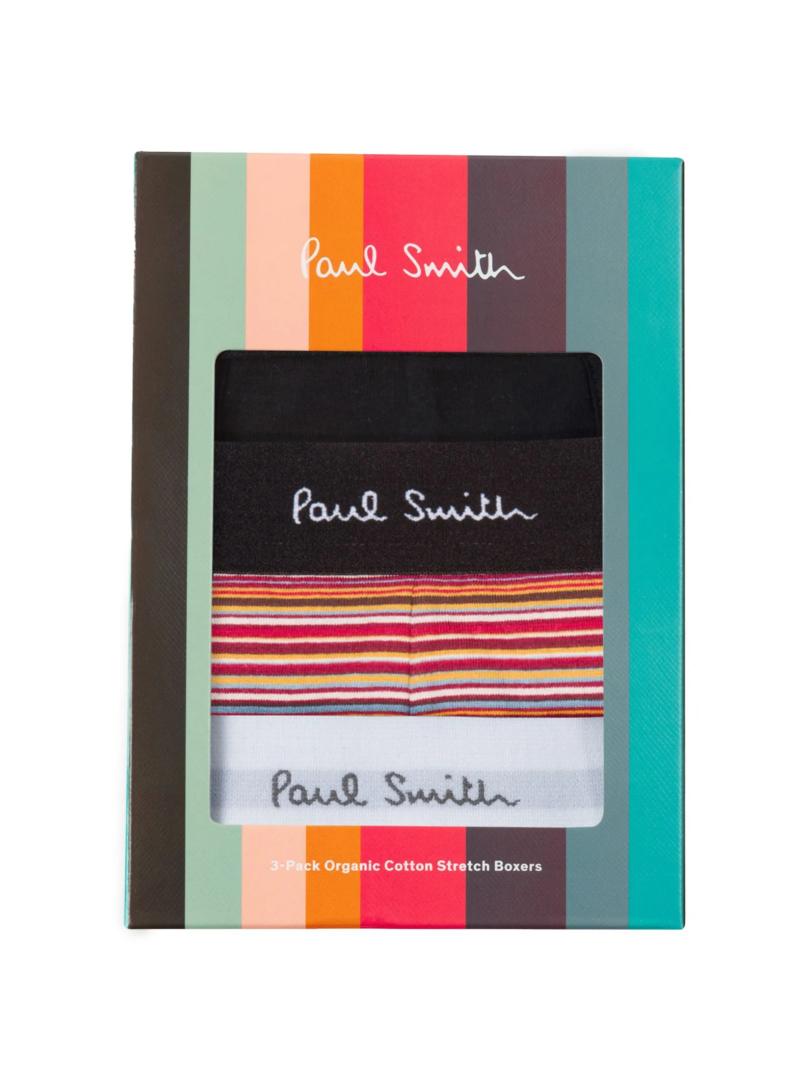 PAUL SMITH Underwear Mens M1A-914-M3PKK-1A Men Trunk 3 Pack Mix Sign Mixed Plate 1