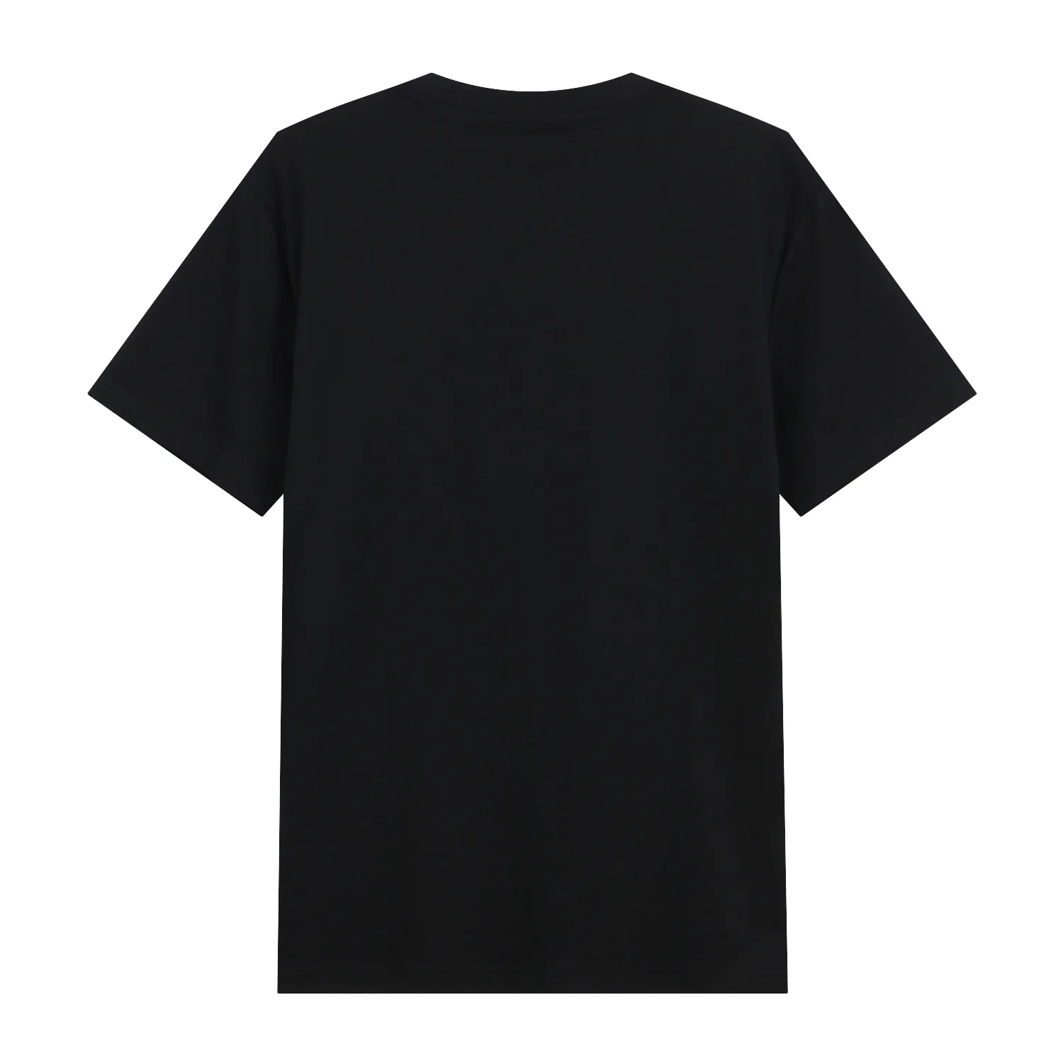 GIORDANO Men s Slim Cotton Embroidery Tee (Liquid Touch) Signature Black