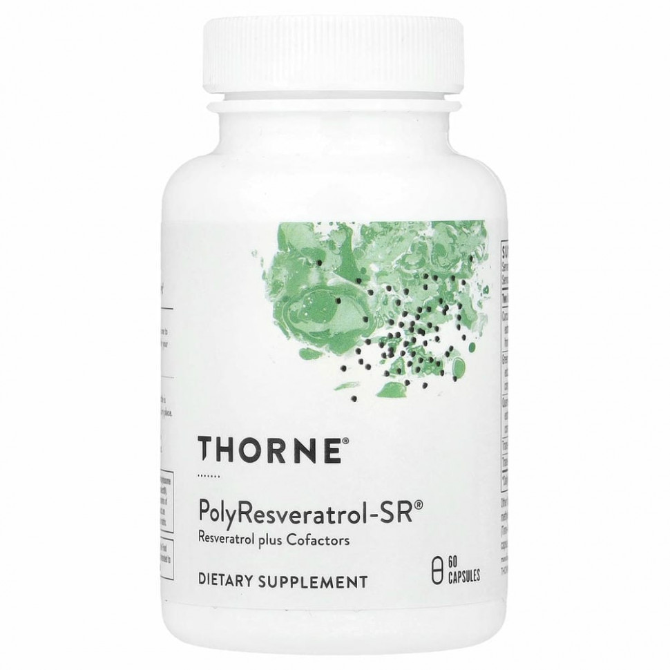 Thorne Research, PolyResveratrol-SR, 60 капсул