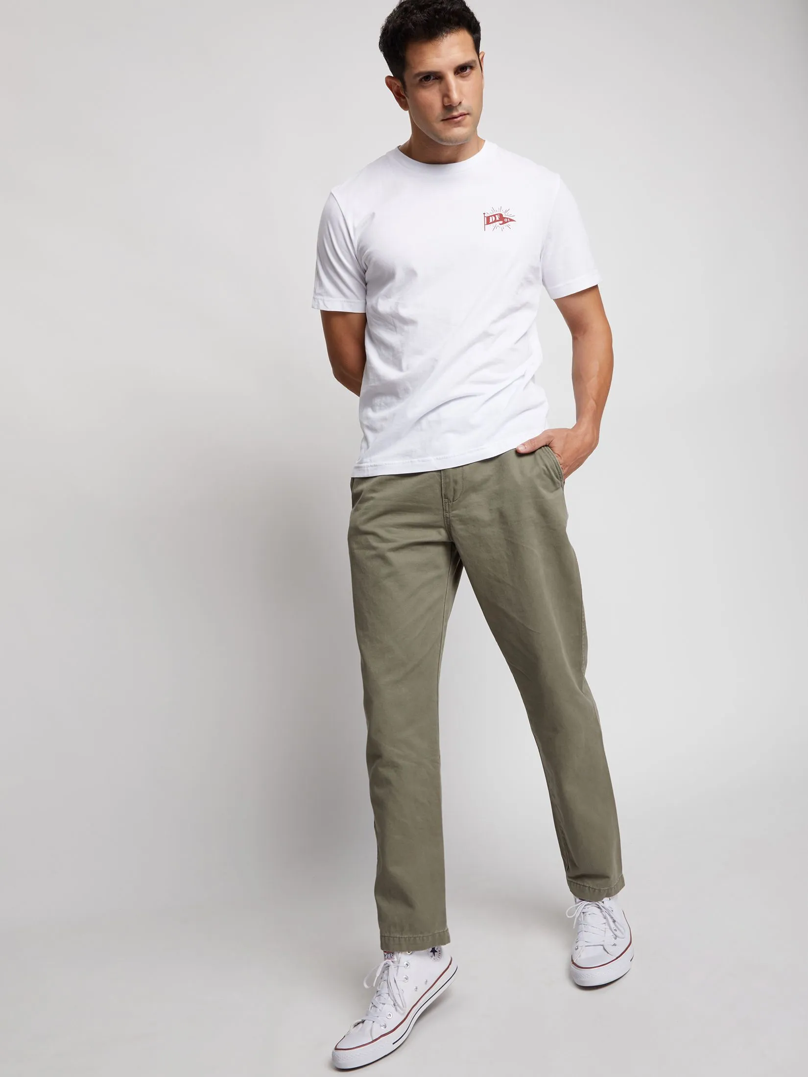 DEFRY 01 Men T-Shirt Short Sleeves Printed White