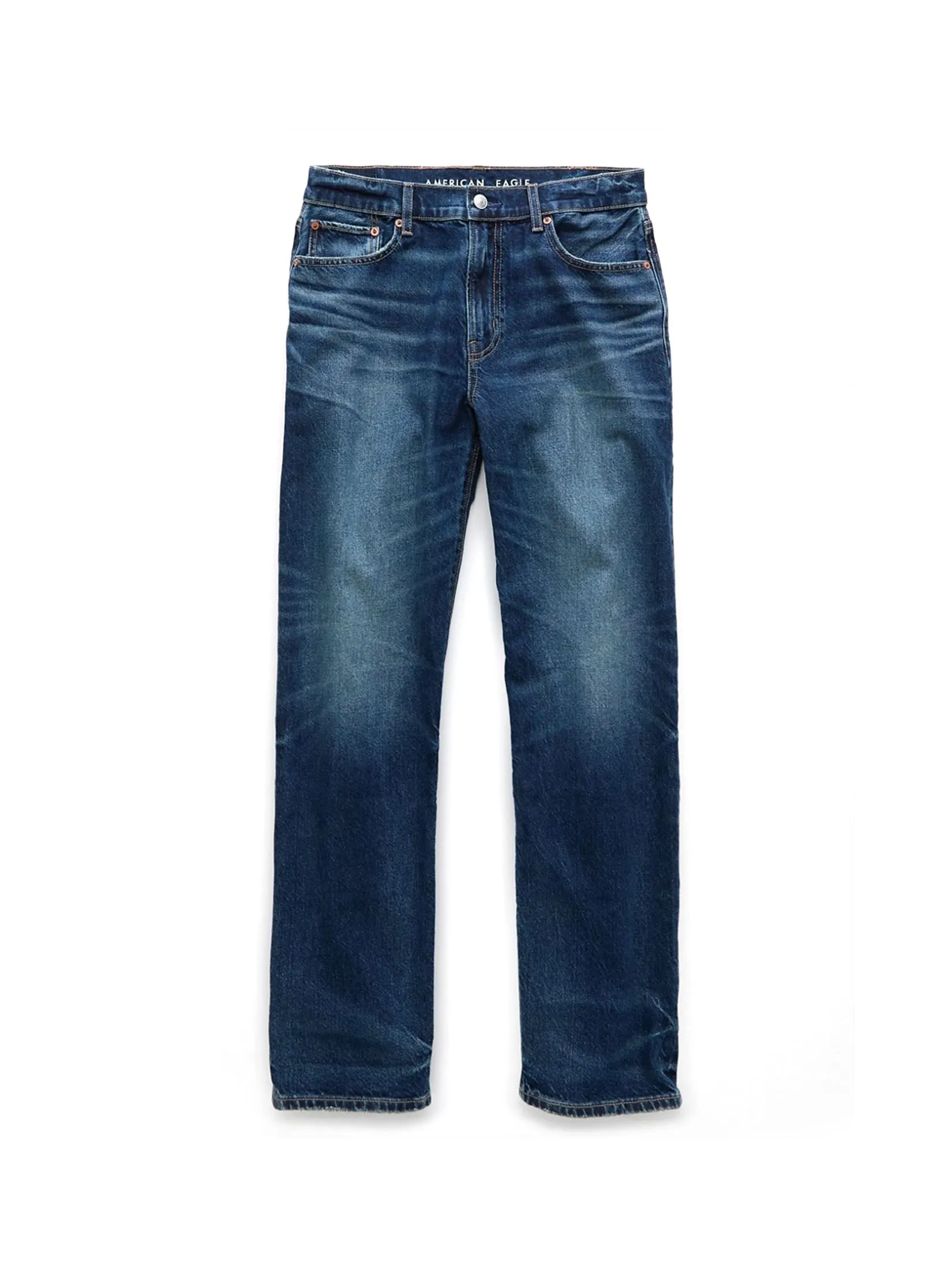 AMERICAN EAGLE WOMEN AE EX BOYFRIEND JEANS 408 WASHED BLUE