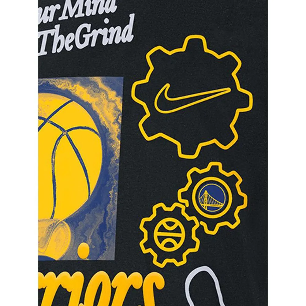 NIKE Men Basketball T-Shirt Golden State Warriors Courtside Black - NI083AP623EFTH