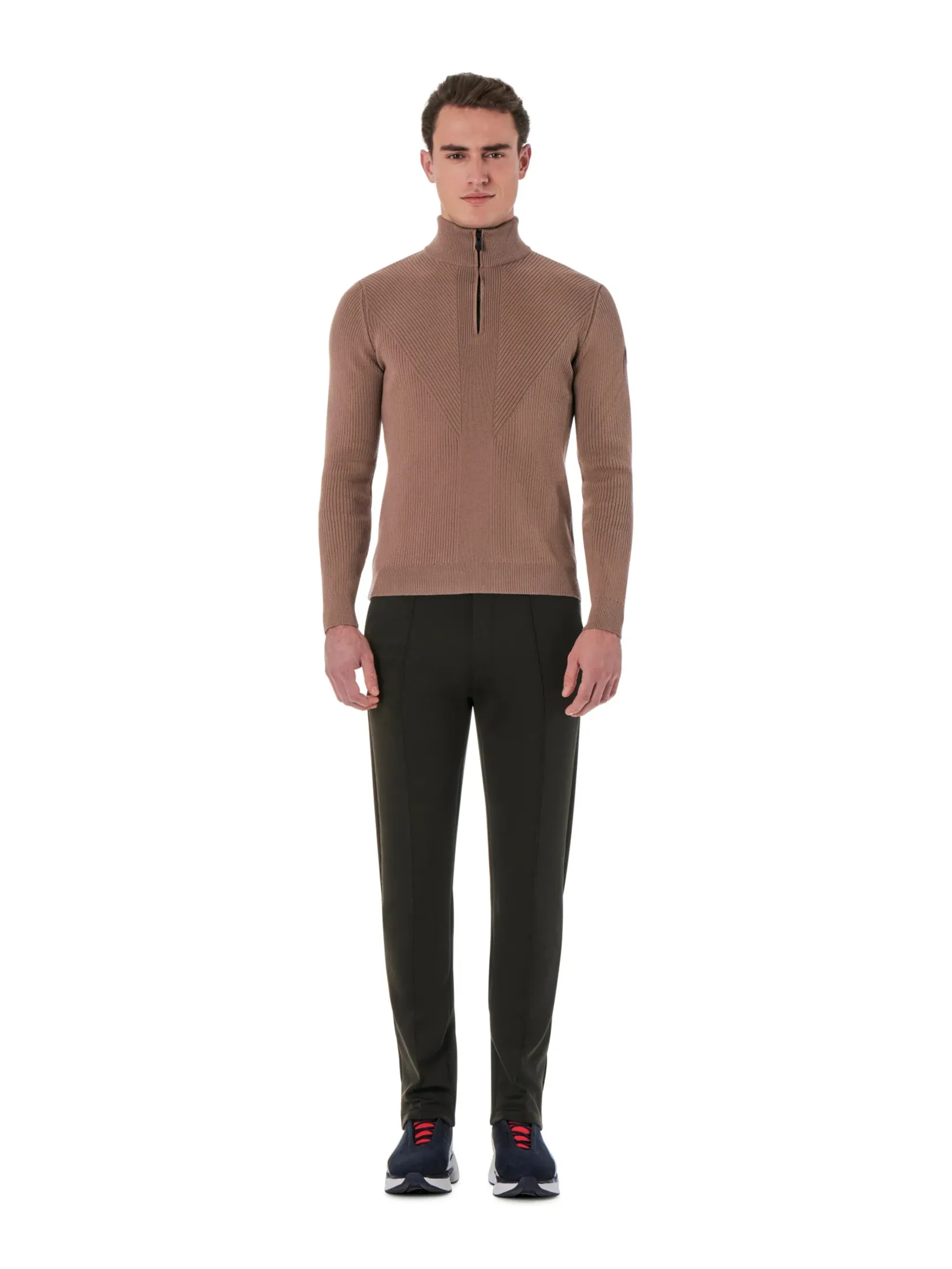 FUSALP NAGHY MEN KNIT SWEATER IN LOUTRE