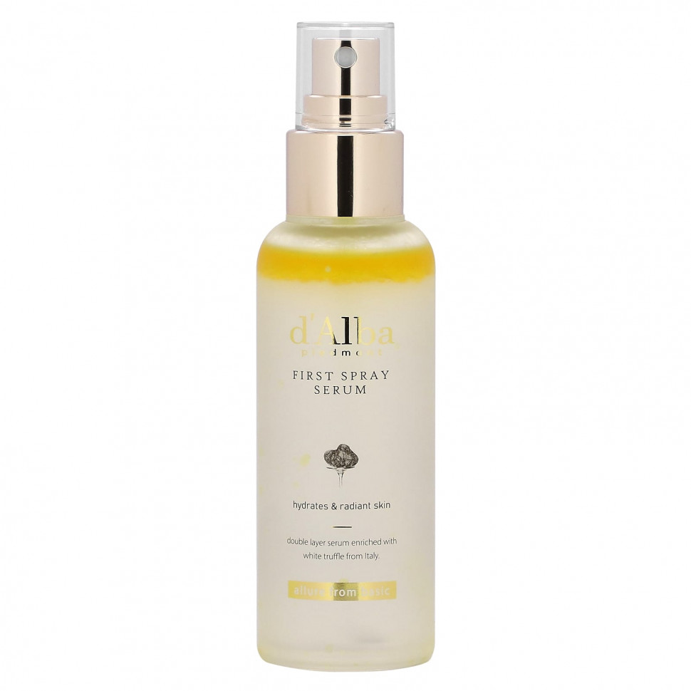 d'Alba, Сыворотка-спрей, 100 мл (3,38 жидк. Унции)