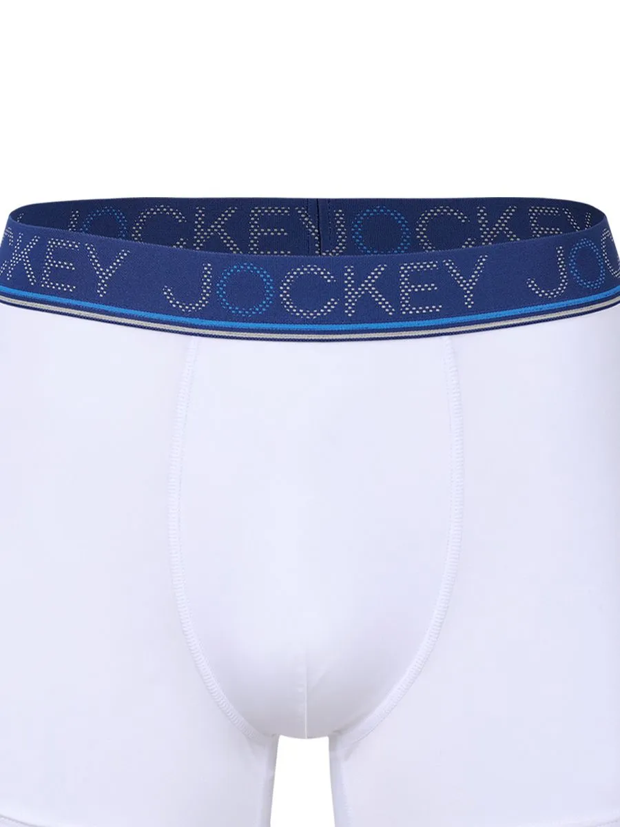 JOCKEY UNDERWEAR Men's COOLING JADE TRUNKS WHITE