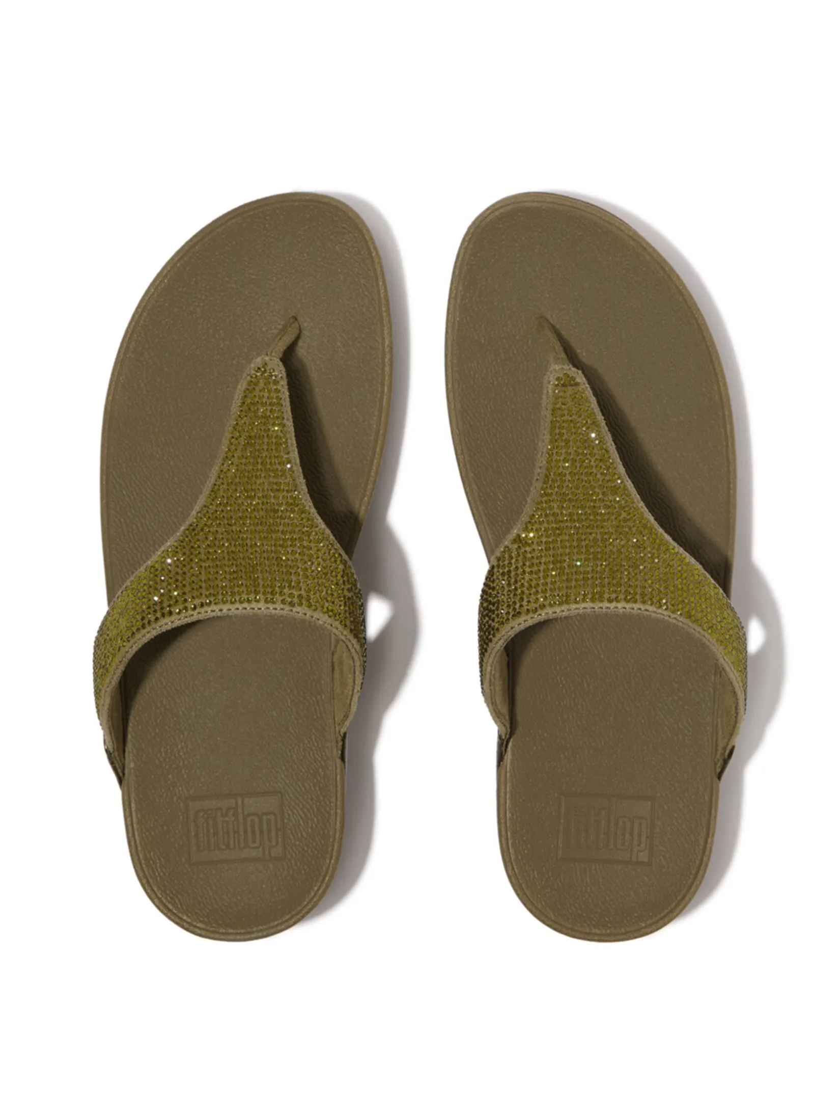 FitFlop™ WOMEN'S LULU CRYSTAL EMBELLISHED GREEN