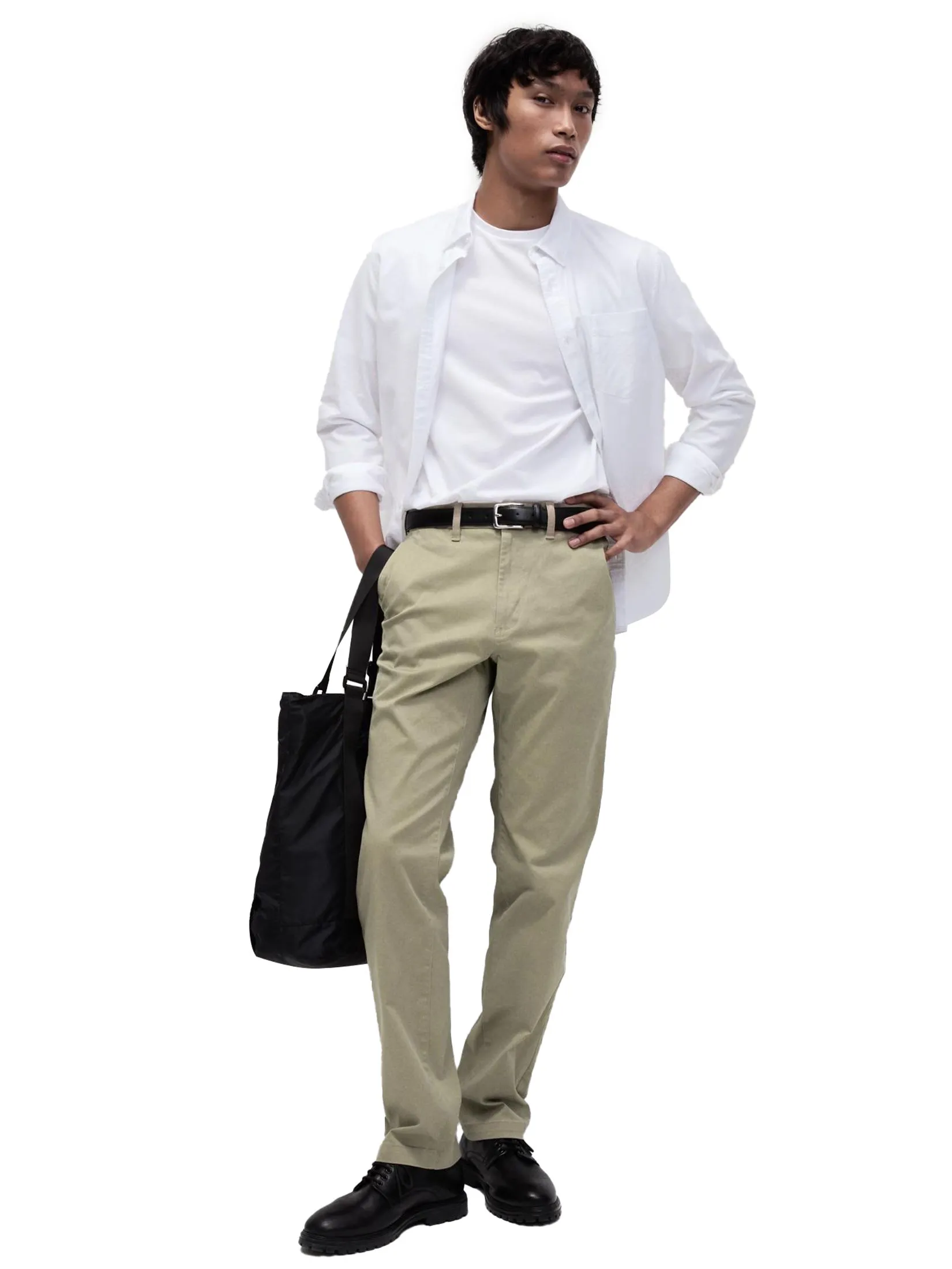 MARKS & SPENCER Men Chino Pants Regular Fit Heritage Twill