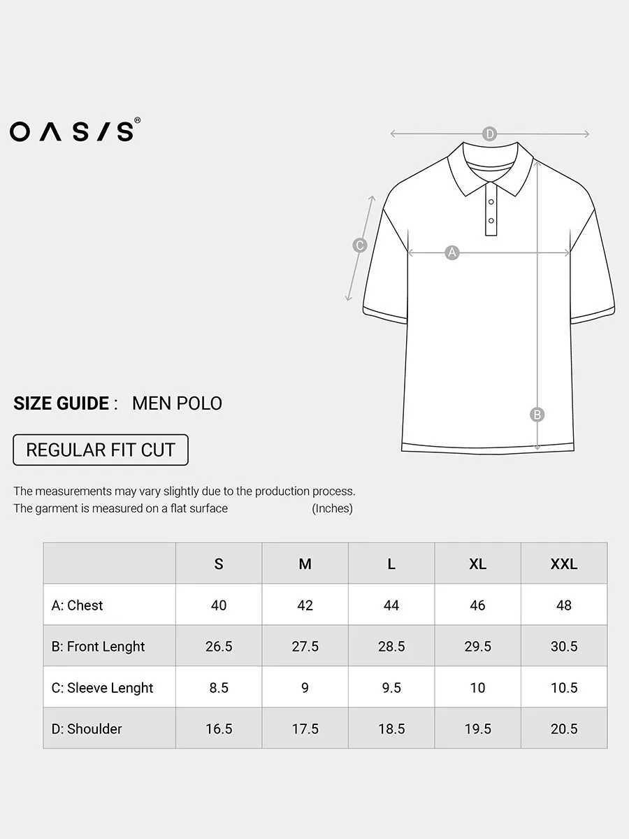 OASIS Men's short sleeve polo shirt Orange