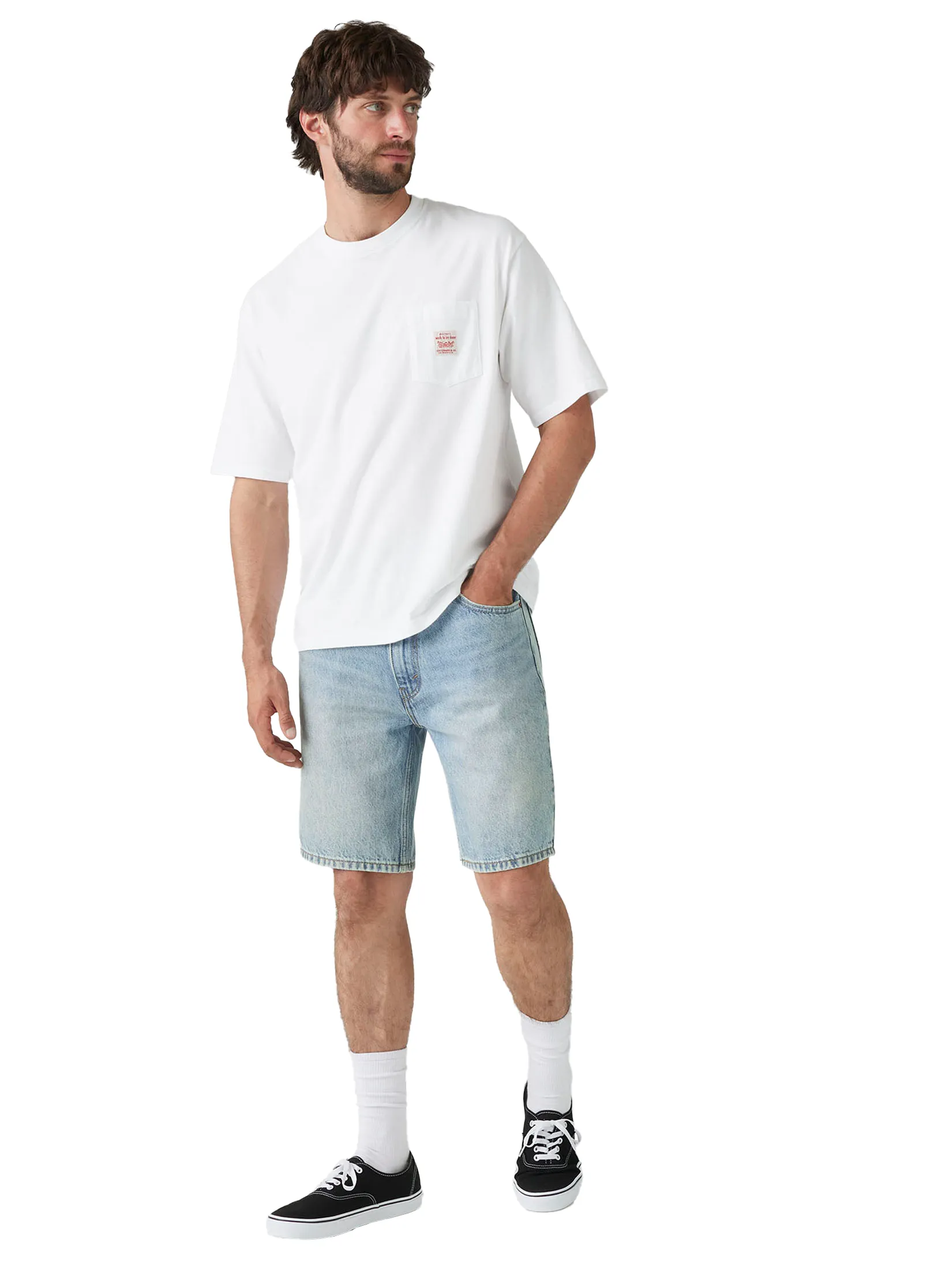 LEVI'S Men's 454 Relaxed Shorts Light Blue Size - 30 In