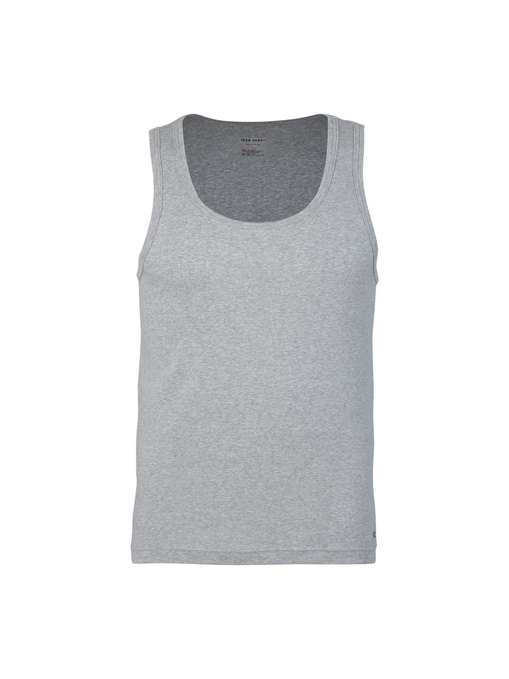JOHN HENRY INNERWEAR Tank Men's Cotton Rib - Hgrey