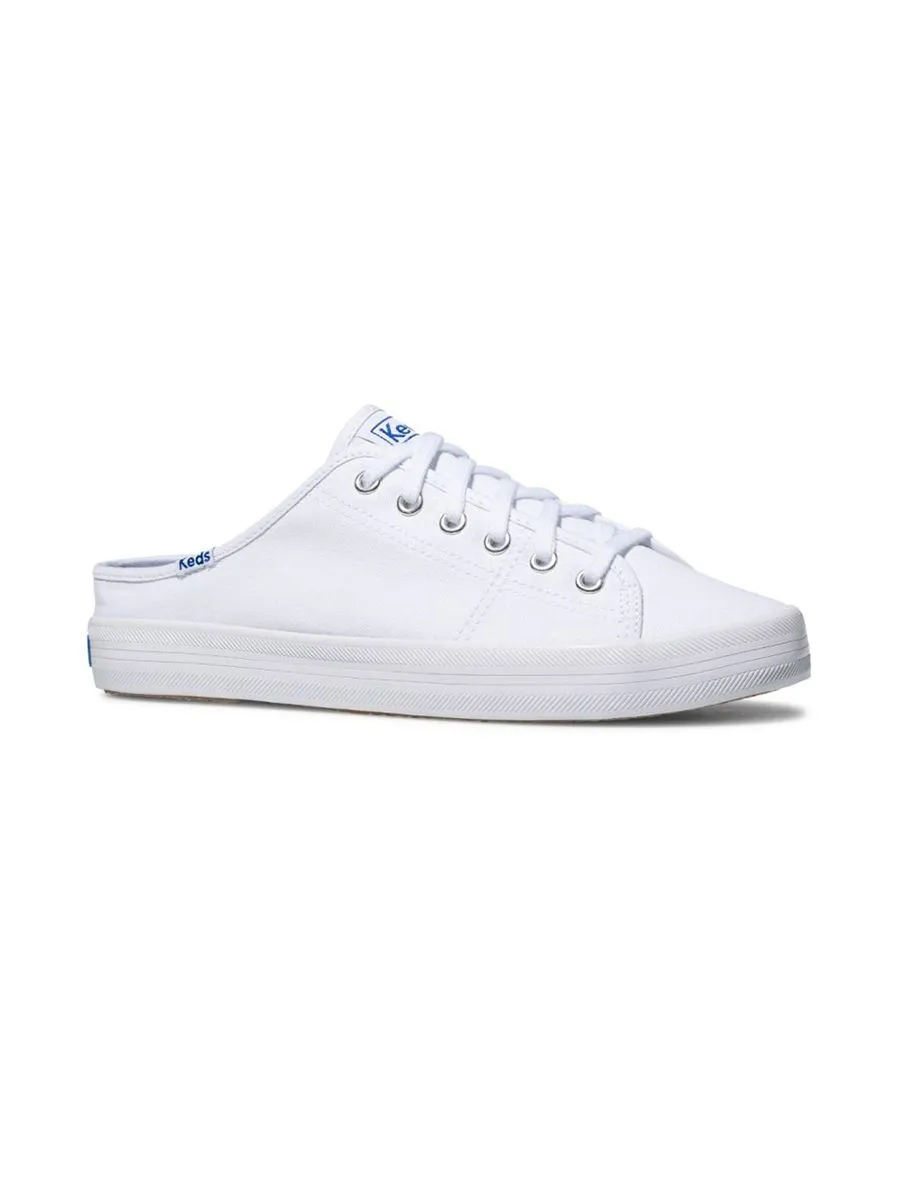 KEDS White Kickstart Mule Canvas