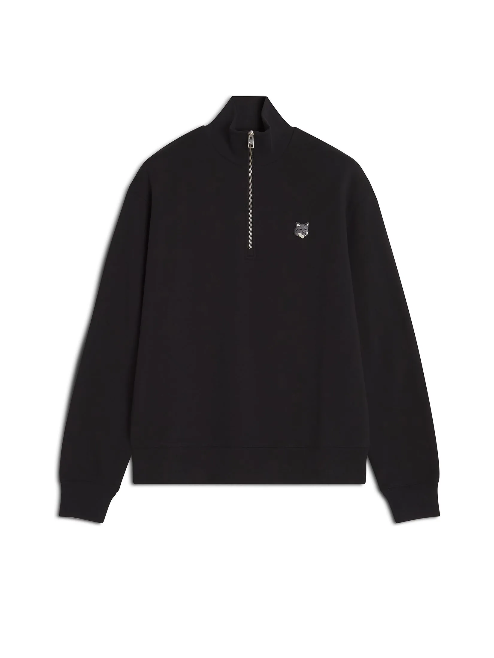 MAISON KITSUNÉ Men Sweatshirt Fox Head Comfort Half Zip