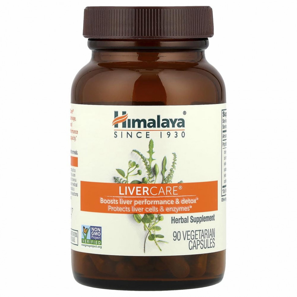 Himalaya, LiverCare, 90 вегетарианских капсул