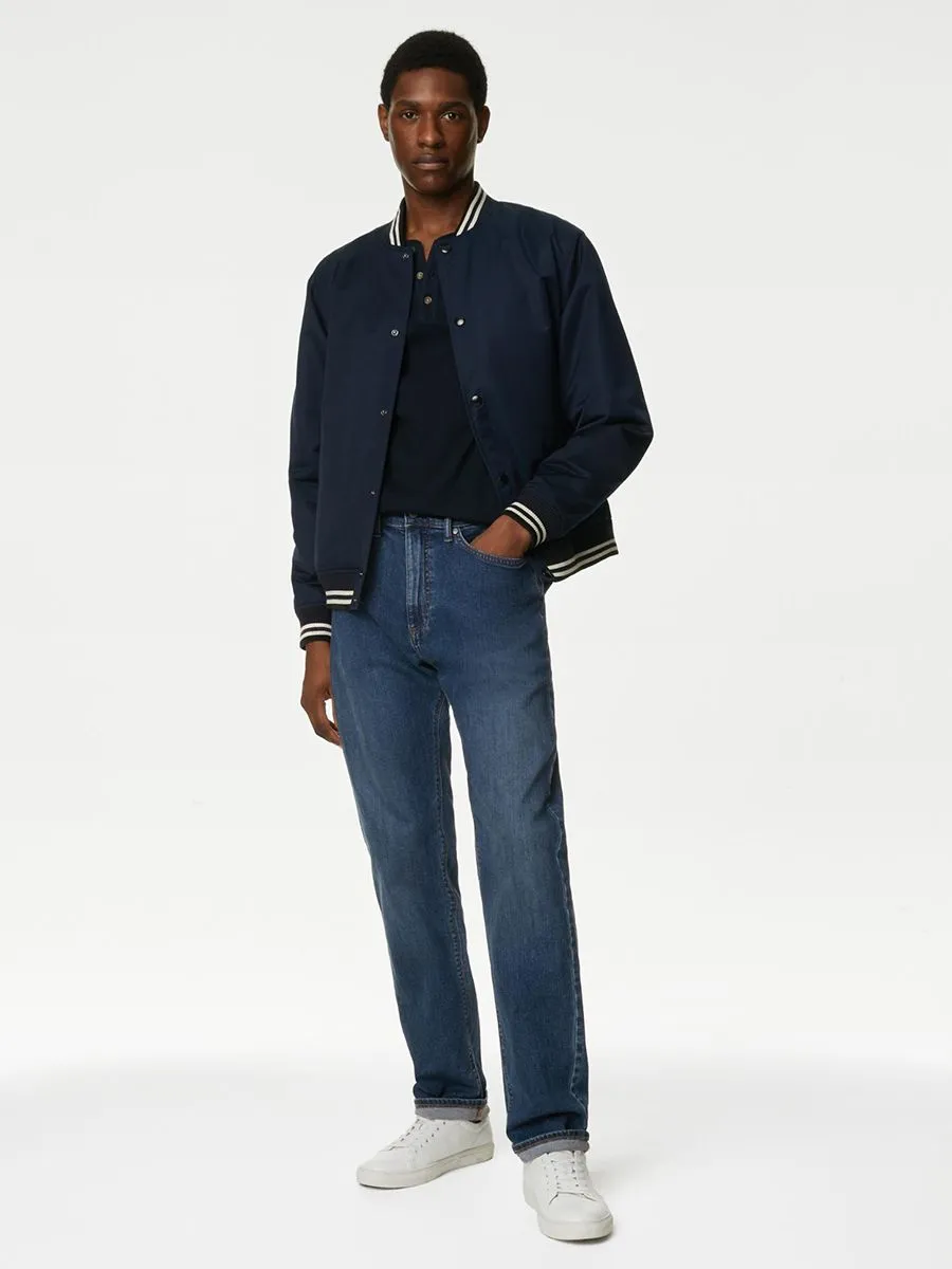 MARKS & SPENCER Men Jeans Straight Fit Stretch E2_Medium Blue