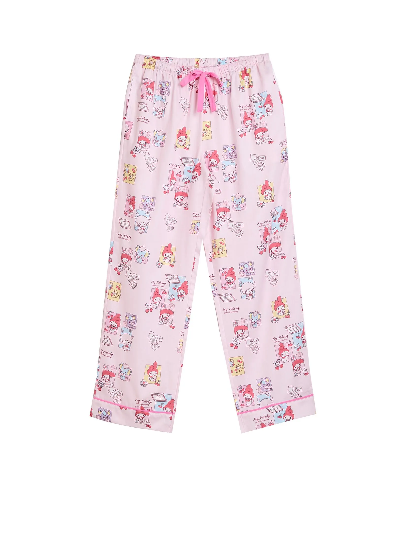SANRIO Women Pyjamas Shirt Long Sleeves + Pants 50th Sweet Memories My Melody Pink