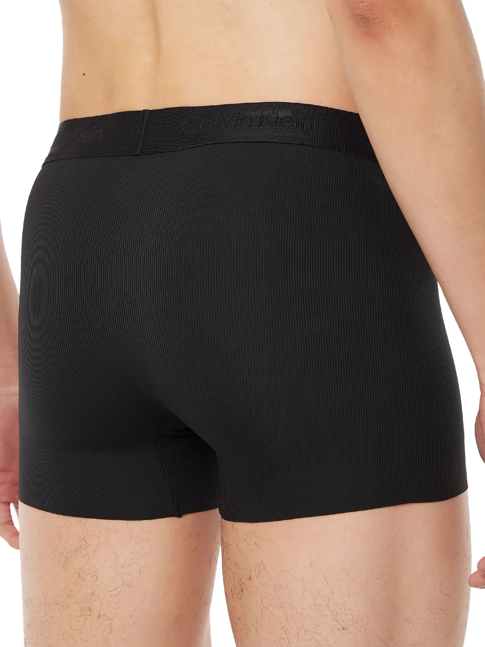 CALVIN KLEIN Men's Microfiber Stretch Grip Trunk Black