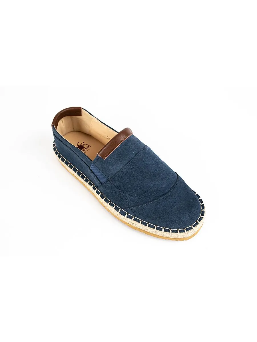HEAVY Men's Casaul Espadrilles slip ons PC Navy Blue