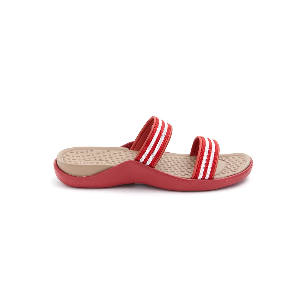 SCHOLL Red Slide Sandals - Sand IV