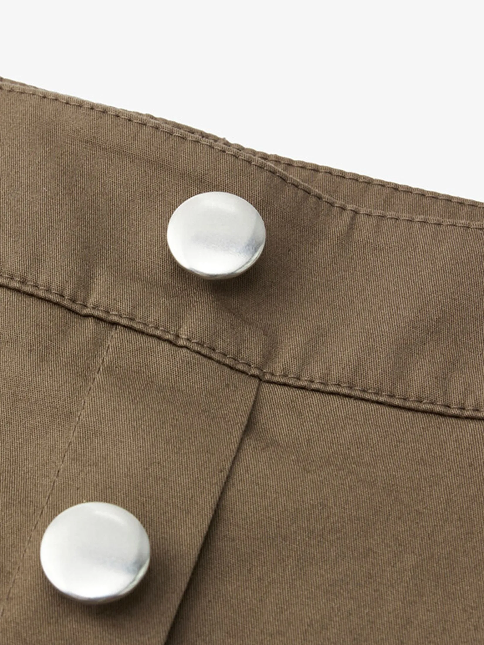 GIORDANO Women's Online Exclusive Single-breasted Skorts Khaki