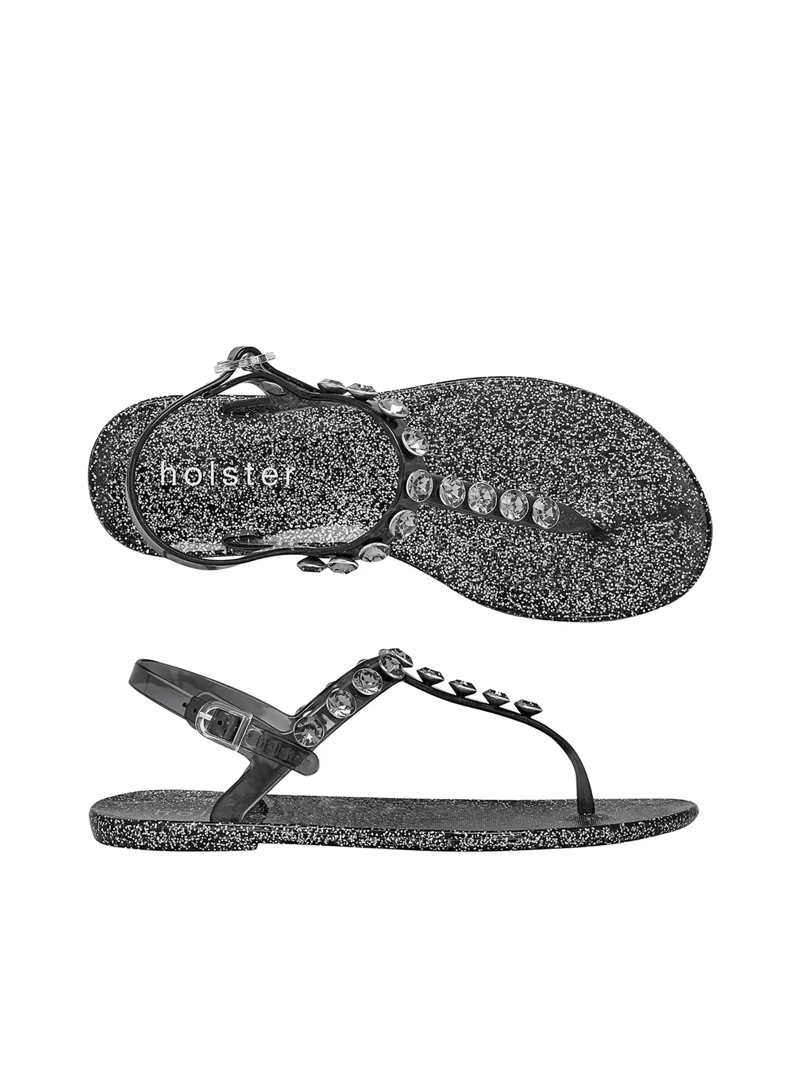 HOLSTER Women Sandals Stargaze Glitter Clear
