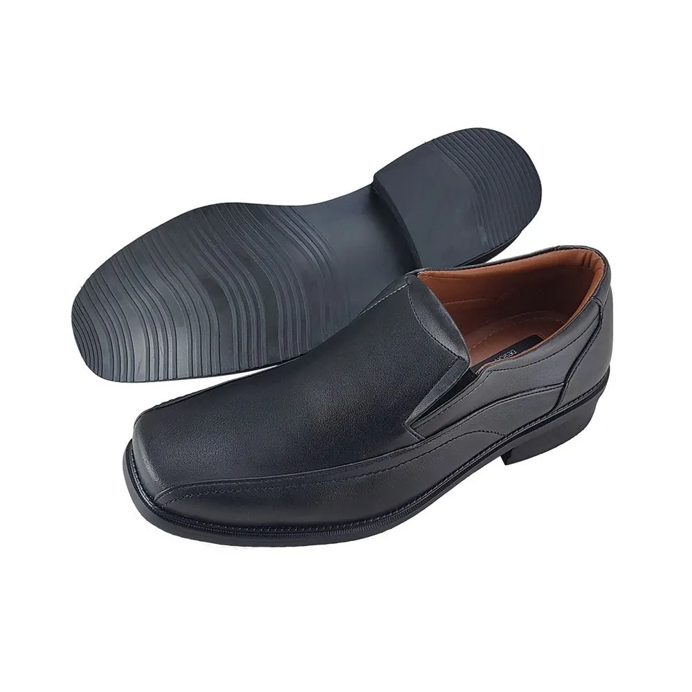 FREEWOOD SHOES leather biz shoe B5838101-black