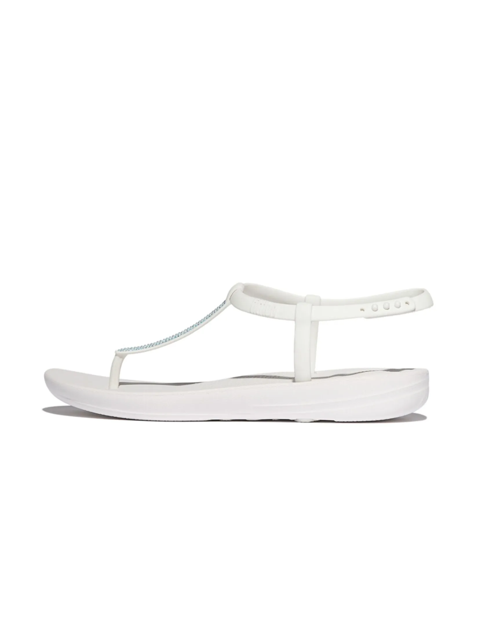 FitFlop™ WOMEN'S IQUSHION SPLASH SPARKLE TSTRAP WHITE