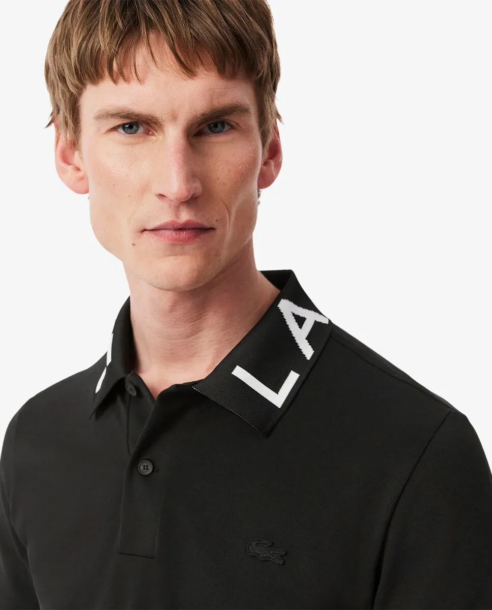 LACOSTE Slim Fit L.12.12 Petit Piqu  Polo Shirt Black